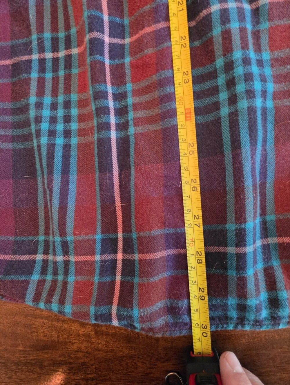 Eddie Bauer Plaid Flannel Button Down Shirt Women's Size TXL Tall XL Cozy - Picture 6 of 7